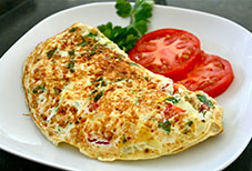 Vegetairan Omelette